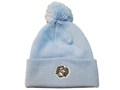 Shop Noth Carolina Tar Heels TOW Powder Blue Acrylic Knit Cuffed Beanie Hat Cap Poof - Sporting Up