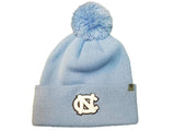 Noth Carolina Tar Heels TOW Powder Blue Acrylic Knit Cuffed Beanie Hat Cap Poof - Sporting Up