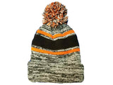 Illinois Fighting Illini Zephyr Thick Acrylic Knit Cuffed Beanie Hat Cap w/ Poof - Sporting Up
