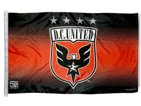 Shop Washington DC United MLS WinCraft Red & Black Deluxe Indoor Outdoor Flag (3'x5') - Sporting Up