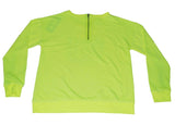 Oklahoma State Cowboys Gear for Sports Women Neon Yellow Zip Back Sweatshirt (M) - Sporting Up