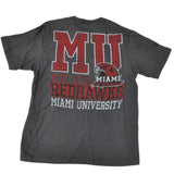 Camiseta de manga corta Miami Redhawks Gear for Sports color carbón con logo rojo (L) - Sporting Up