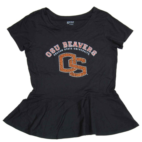 Oregon State Beavers-Ausrüstung für sportliche Damen, Dazzled Flared Bottom T-Shirt (M) – Sporting Up