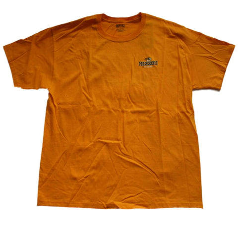 Camiseta de algodón de manga corta con logo doble dorado de Missouri Tigers Gear for Sports (L) - Sporting Up