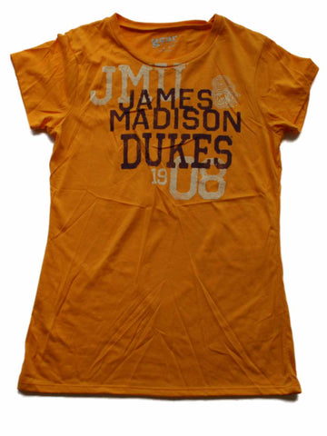 James Madison Dukes Gear for Sports Women Gold 1908 Short Sleeve T-Shirt (M) - Sporting Up