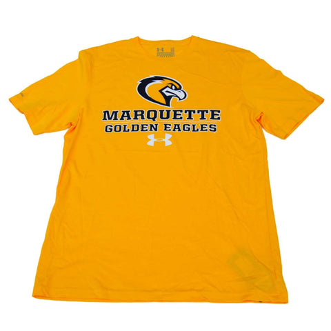 Shop Marquette Golden Eagles Under Armour Yellow Charged Cotton HeatGear T-Shirt (L) - Sporting Up