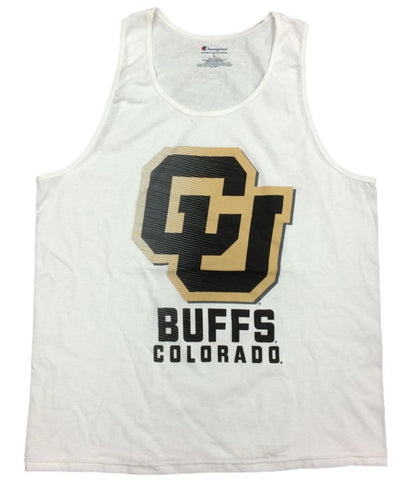 Shop Colorado Buffaloes Champion "Colorado Buffs" White Sleeveless Tank Top Shirt (L) - Sporting Up