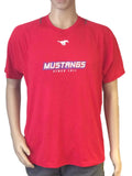 Smu mustangs champion red power train vapor technology ss t-shirt. (l) - idrotta upp sig