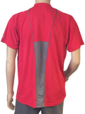 Camiseta de manga corta con tecnología de vapor roja del campeón de los mustangs de Smu. (l) - haciendo deporte