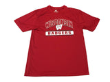 Wisconsin Badgers Colosseum Athletics Red Short Sleeve Crew Neck T-Shirt (L) - Sporting Up
