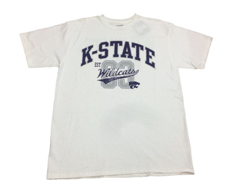 Kansas State Wildcats Gear for Sports White Short Sleeve Crew Neck T-Shirt (L) - Sporting Up