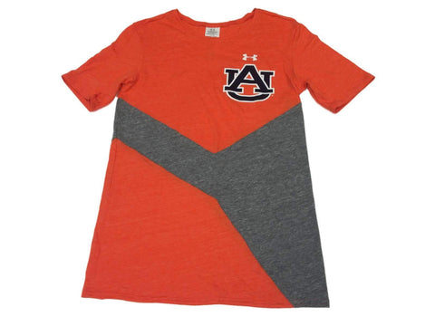 Auburn Tigers Under Armour T-shirt à manches courtes HeatGear gris orange pour femme (S) - Sporting Up
