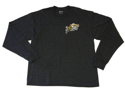 Handla marinblå midskeppsutrustning för sport kolgrå långärmad T-shirt med rund hals (L) - Sporting Up