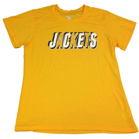 Georgia Tech Yellow Jackets Badger Sport Damen Gelbes Kurzarm-T-Shirt (M) – sportlich