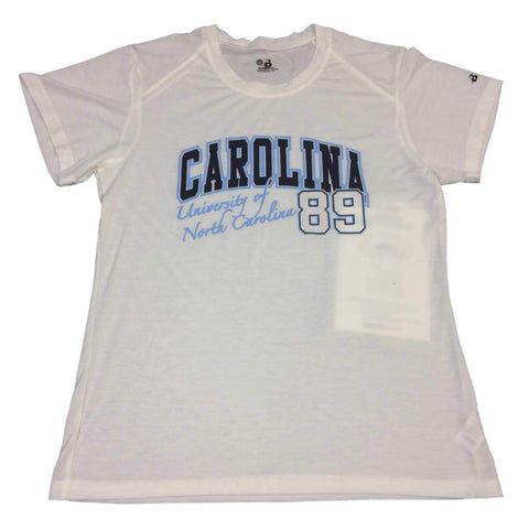 North Carolina Tar Heels Badger Sport T-shirt à col rond blanc pour femme (M) - Sporting Up
