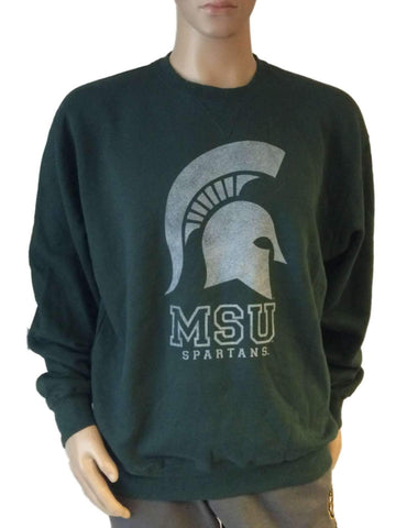 Michigan State Spartans GFS Green Long Sleeve Crew Neck Pullover Sweatshirt (L) - Sporting Up