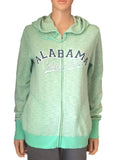 Alabama Crimson Tide GFS WOMENS Sea Foam Green Full Zip Hooded Jacket (M) - Sporting Up