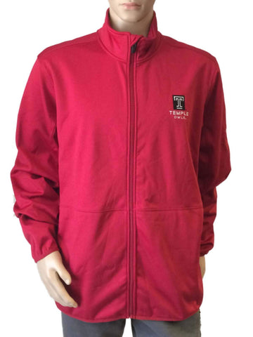 Shop Temple Owls GFS Maroon Long Sleeve Full Zip Hoodless Jacket with Pockets (L) - Sporting Up