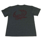 Camiseta juvenil Temple Owls gris carbón "primeros 2 espectáculos, últimos 2 van" (m) - sporting up