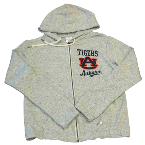 Shop Auburn Tigers Under Armour Coldgear WOMENS Gray Full Zip Hooded Jacket (S) - Sporting Up