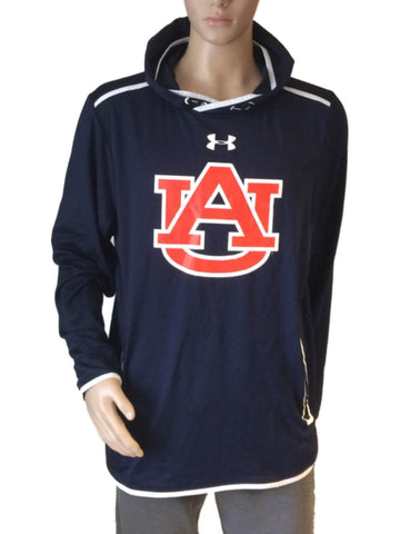 Shop Auburn Tigers Under Armour Coldgear Navy LS Hoodie Sweatshirt Zip Pockets (L) - Sporting Up