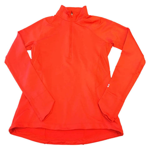 Shop Princeton Tigers Under Armour WOMENS Orange LS 1/2 Zip Pullover Jacket (M) - Sporting Up