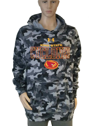 Shop Iowa State Cyclones Under Armour Coldgear Gray Camo LS Hoodie Sweatshirt (L) - Sporting Up
