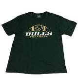 Camiseta de manga corta con calendario de fútbol de 2015, color verde oscuro, campeón de los South Florida Bulls (l) - sporting up
