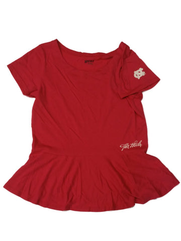 North Carolina Tar Heels GFS DAMEN Hot Pink SS T-Shirt mit ausgestelltem Saum (M) – Sporting Up