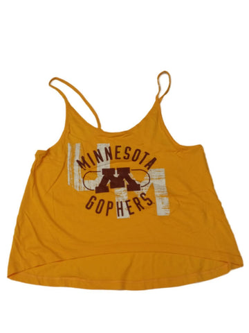 Minnesota golden gophers under armor kvinnor gul crop-top linne t-shirt (m) - sporting up