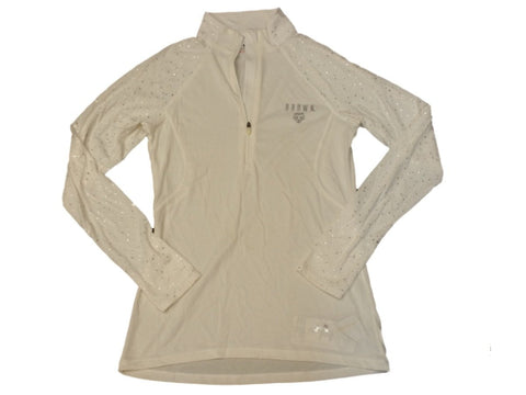 Shop Brown Bears Under Armour WOMENS Off-White Silver LS 1/4 Zip Pullover Jacket (M) - Sporting Up