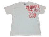 Georgia Bulldogs Champion White Faded Logo SS Crew Neck T-Shirt (L) - Sporting Up