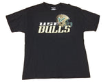 South florida bulls fotbollsmästare svart gradient logotyp ss crew t-shirt (l) - sporting up