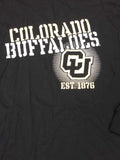 Colorado Buffaloes Champion Black Metallic Logo LS Crew Neck T-Shirt (L) - Sporting Up