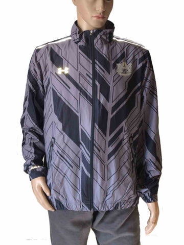 Auburn Tigers Under Armour Storm1 Two-Toned Gray Pattern Full Zip Jacket (L) - Sporting Up