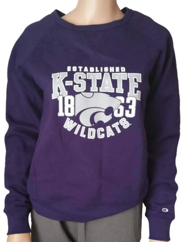 Shop Kansas State Wildcats Champion WOMENS Purple Crew Pullover Sweatshirt (M) - Sporting Up