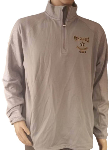 Shop Vanderbilt Commodores Champion PowerTrain Gray LS 1/4 Zip Pullover Jacket (L) - Sporting Up