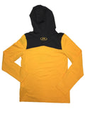 Camiseta con capucha ls gris amarillo juvenil de ajuste holgado bajo armadura de los tigres de Missouri (m) - sporting up