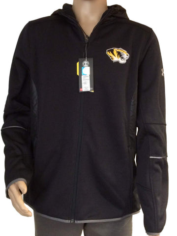 Shop Missouri Tigers Under Armour Storm1 Black Full Zip Hooded Jacket Pockets (L) - Sporting Up