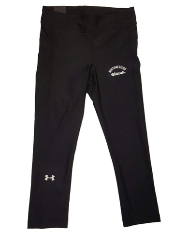 Shop Northwestern Wildcats Under Armour Heatgear WOMEN Cropped Compression Pants (M) - Sporting Up