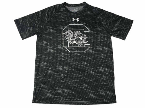 Kaufen Sie South Carolina Gamecocks Under Armour Heatgear schwarz gemustertes SS-T-Shirt (L) – sportlich