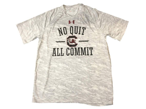 T-shirt "no quit all commit" des Gamecocks de Caroline du Sud sous Armour Heatgear (l) - faire du sport