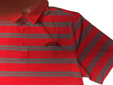 Cincinnati Bearcats Under Armour Heatgear T-shirt polo de golf à rayures rouges et grises (l) - Sporting Up