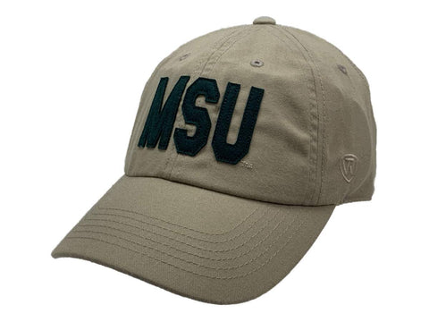 Compre michigan state spartans tow khaki tan ligero strapback relax fit hat cap - sporting up