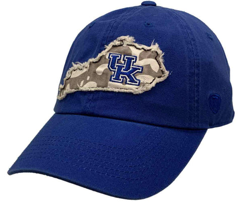 Kentucky Wildcats remolcan gorra de sombrero ajustable estilo "slove" azul real - sporting up