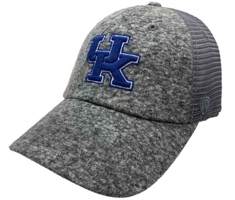 Die Kentucky Wildcats haben eine graue Snapback-Mütze im „Fragment“-Stil mit Mesh-Rückseite und entspannter Passform – sportlich