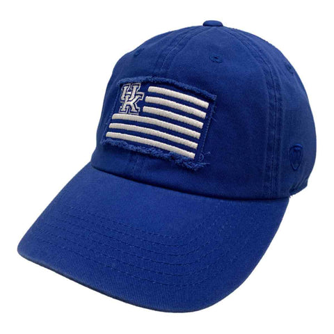 Die Kentucky Wildcats haben eine königsblaue Strapback-Mütze mit entspannter Passform im „Justice“-Stil – sportlich