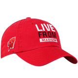 Wisconsin Badgers ESPN College Game Day Live From Madison Red Slouch Adj Hat Cap - Sporting Up