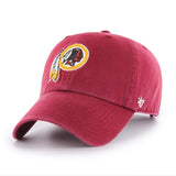 Washington Redskins 47 Brand Cardinal Red Clean Up Adj. Slouch Hat Cap - Sporting Up