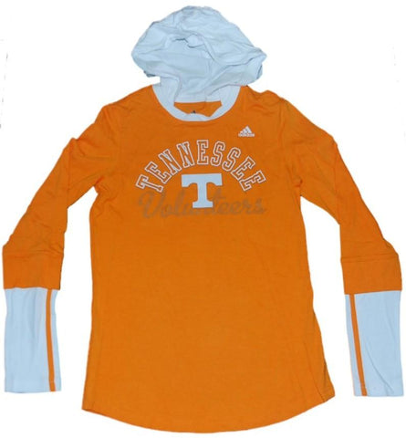 Shop Tennessee Volunteers Adidas Women Orange White Hoodie Long Sleeve Shirt (S) - Sporting Up